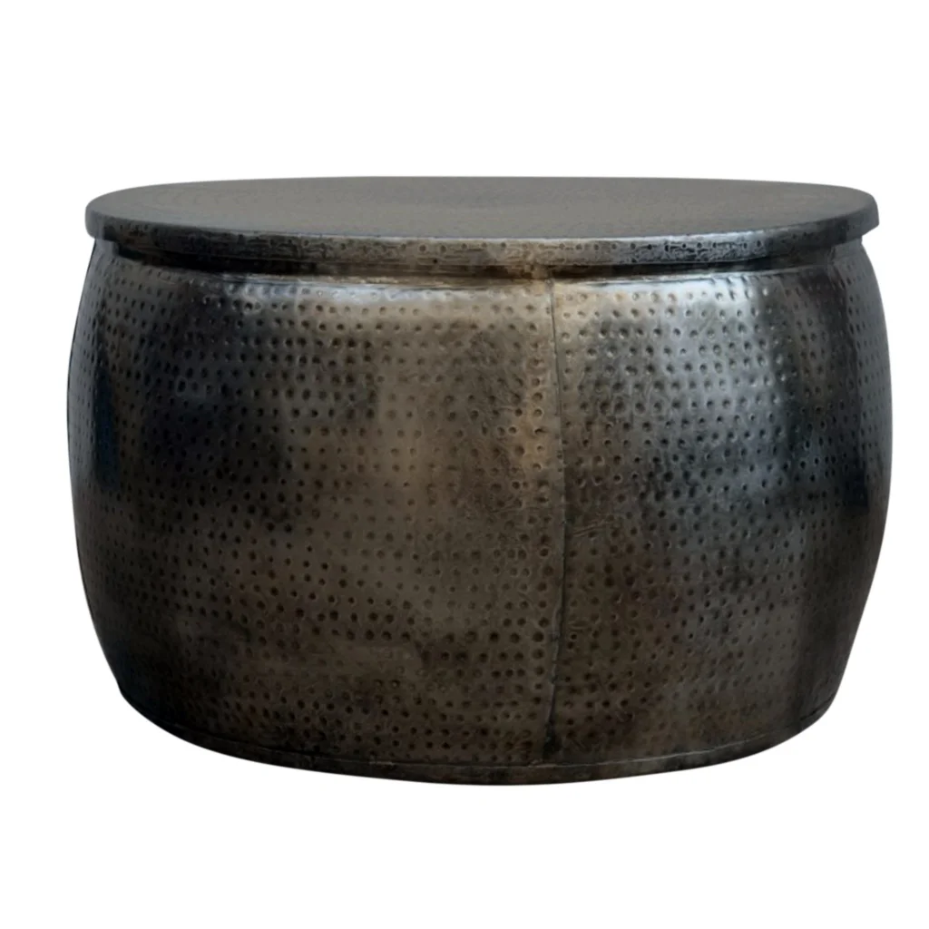 OPEN TOP HAND FORGED METAL COFFEE TABLE - Furniture >