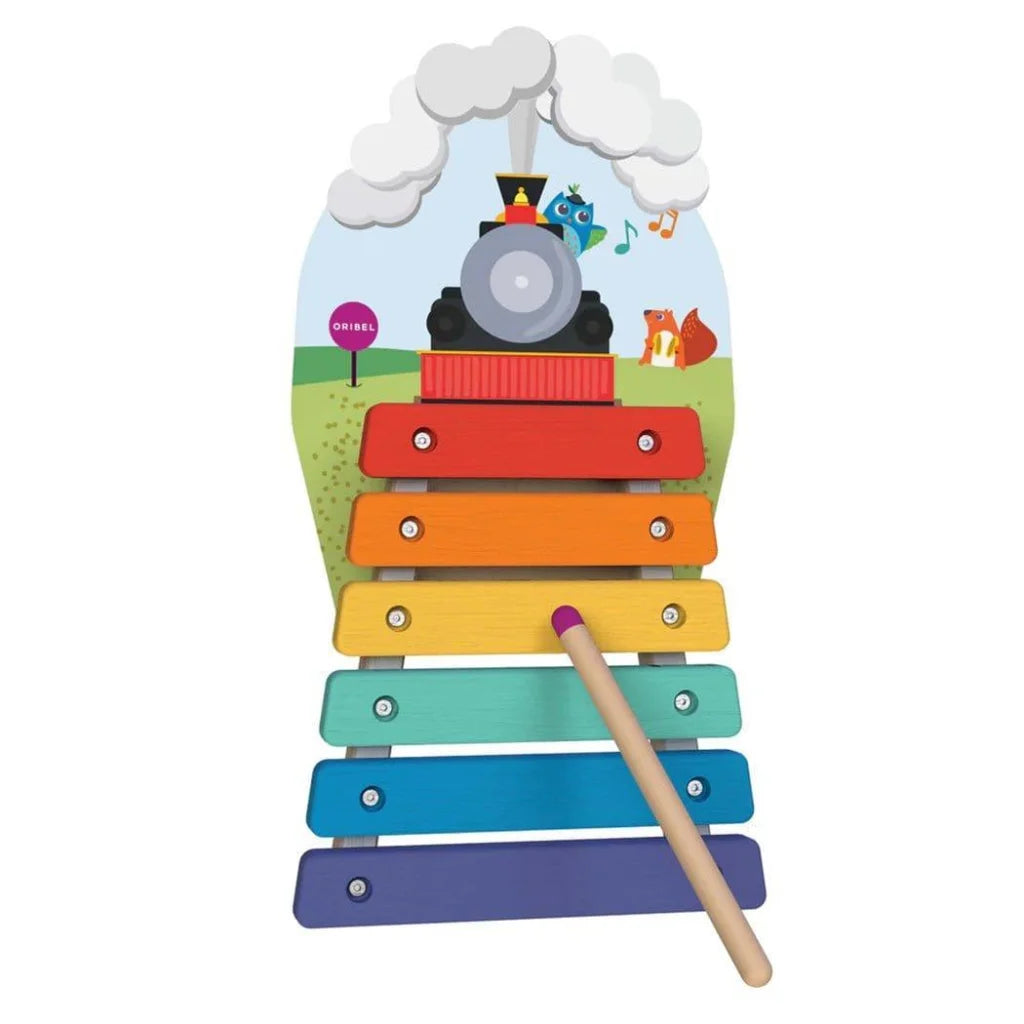 Oribel VertiPlay Wall Toy: Musical Rail Track Xylophone-1973194205782216704