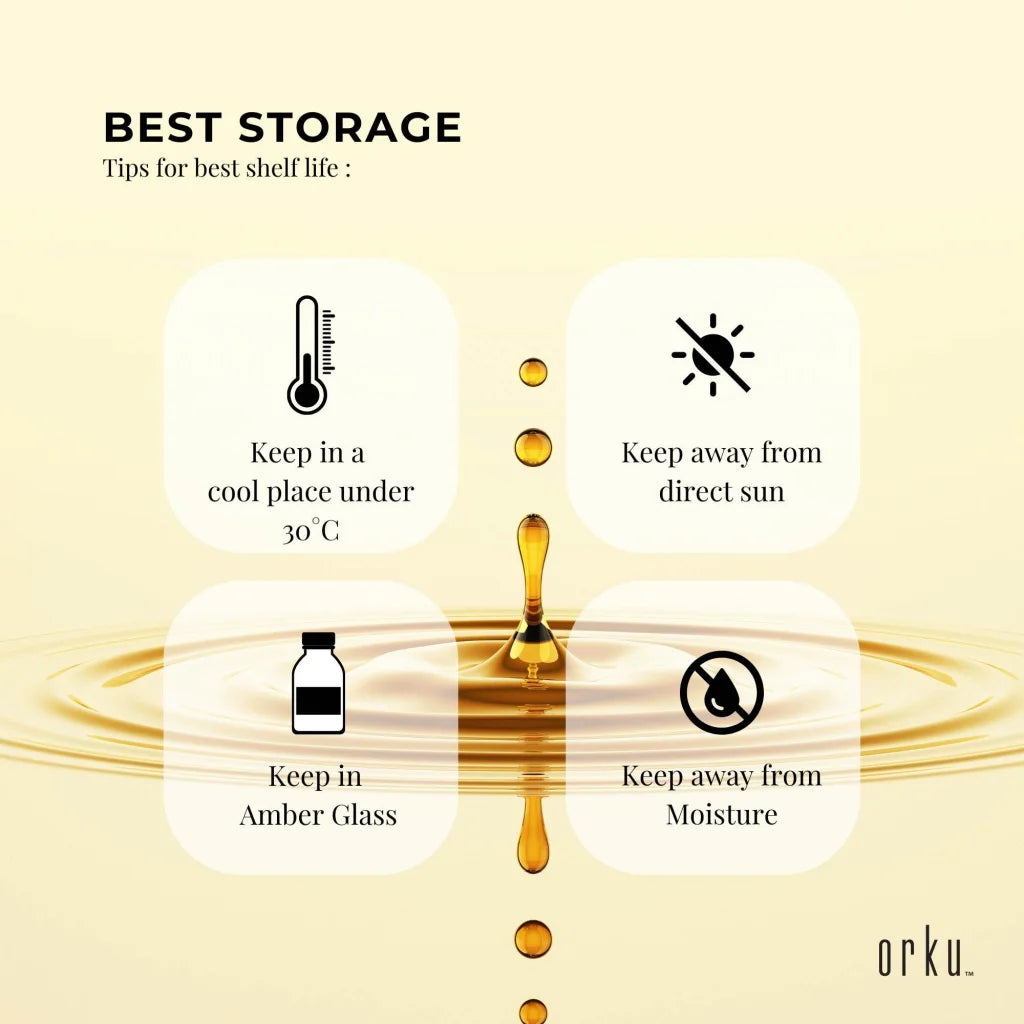 Orku 1L Organic Pumpkin Seed Oil – Virgin Cold Pressed