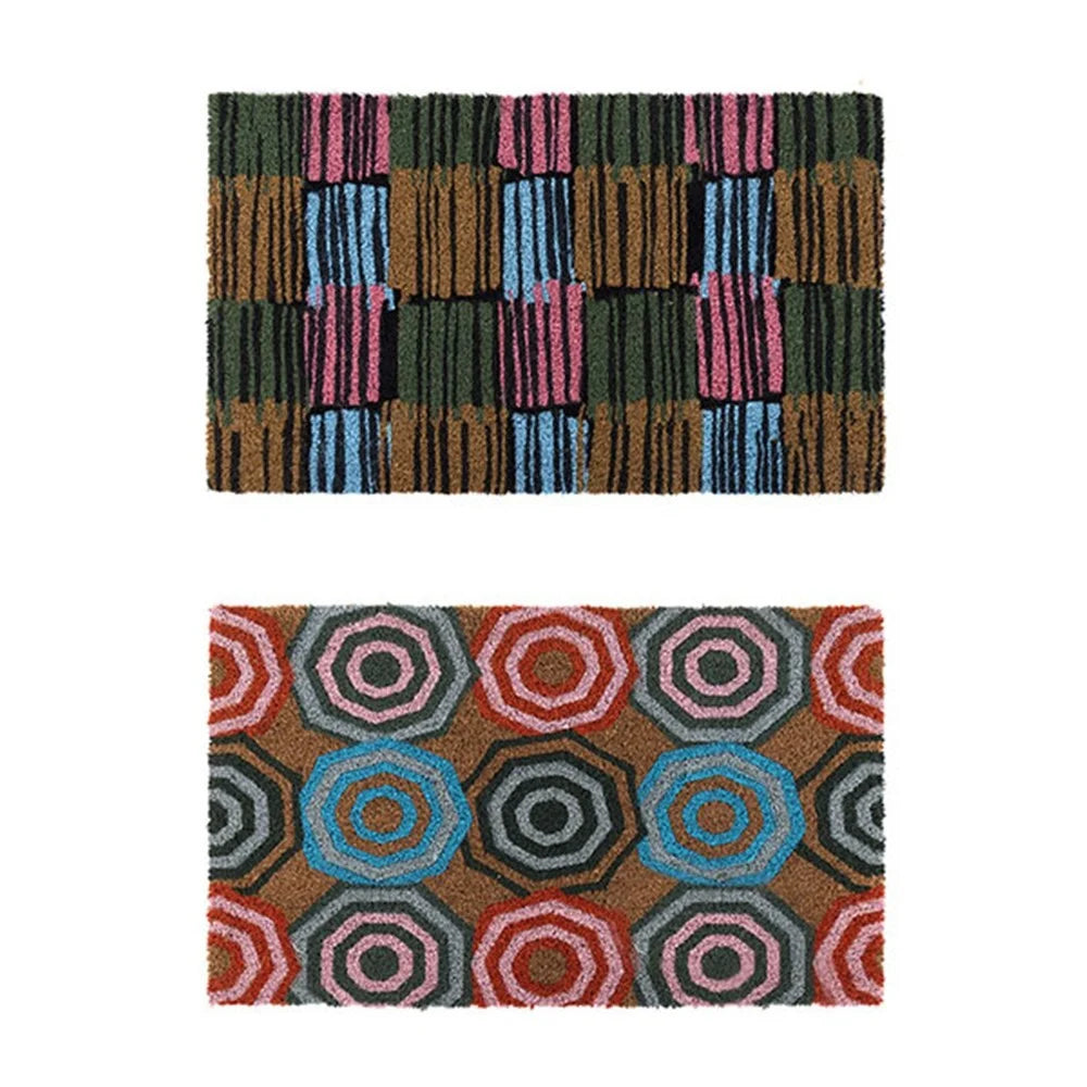 Outdoor Doormat Set of 2 for Front Door Entryway Cursive