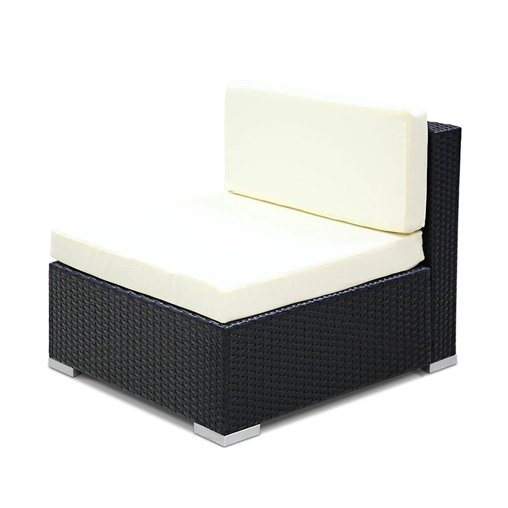 Wicker lounge armchair Furniture Sofa Set Of Three