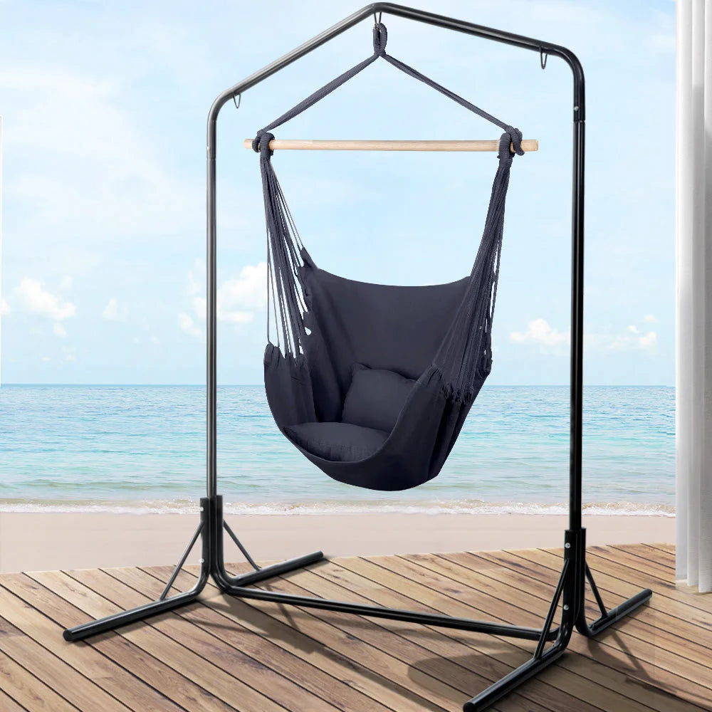 Outdoor Hammock Chair with Stand - Swing Hanging Hammock