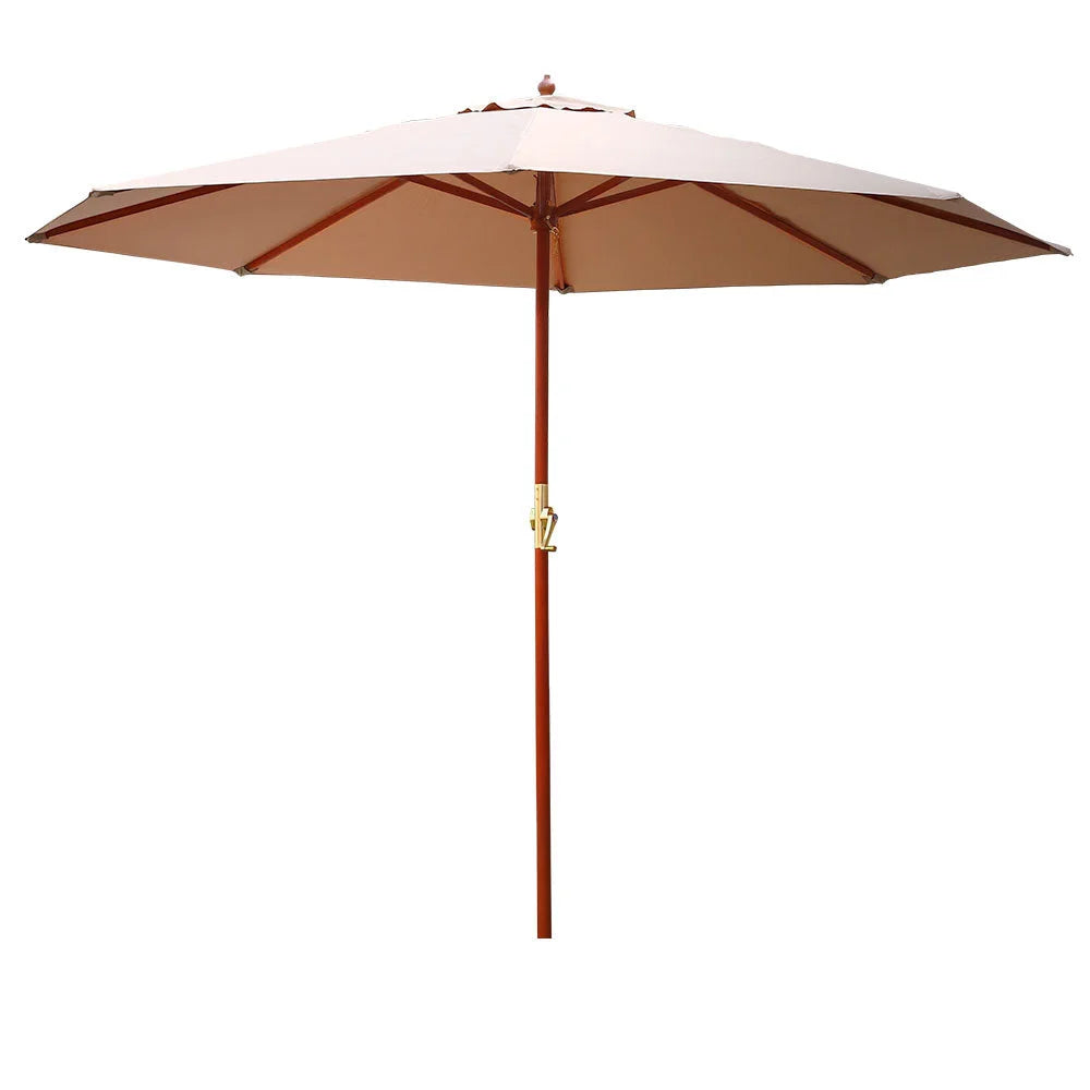 Outdoor Pole Umbrella Cantilever Stand 3M Garden Patio