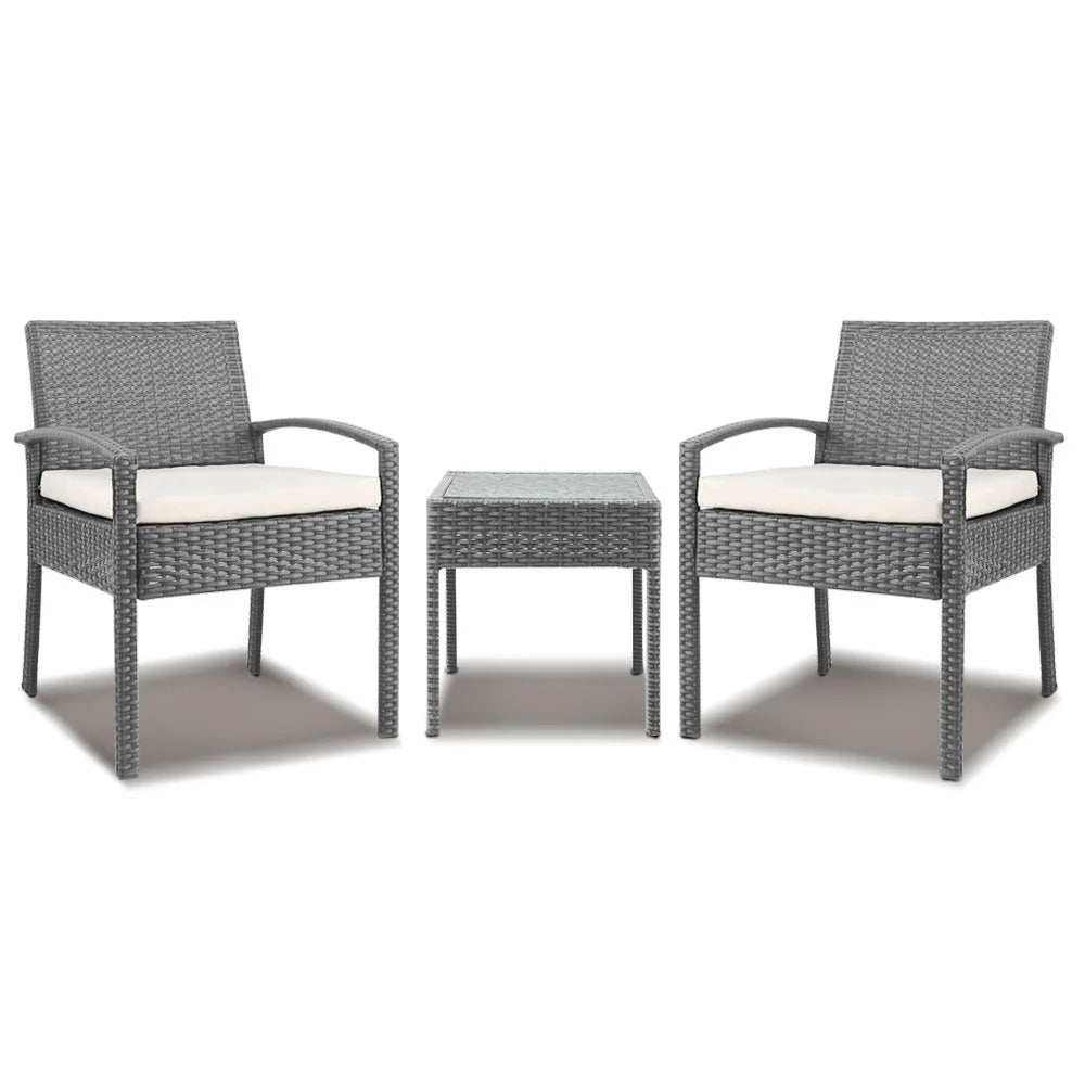 Outdoor Set 3pc Grey 137