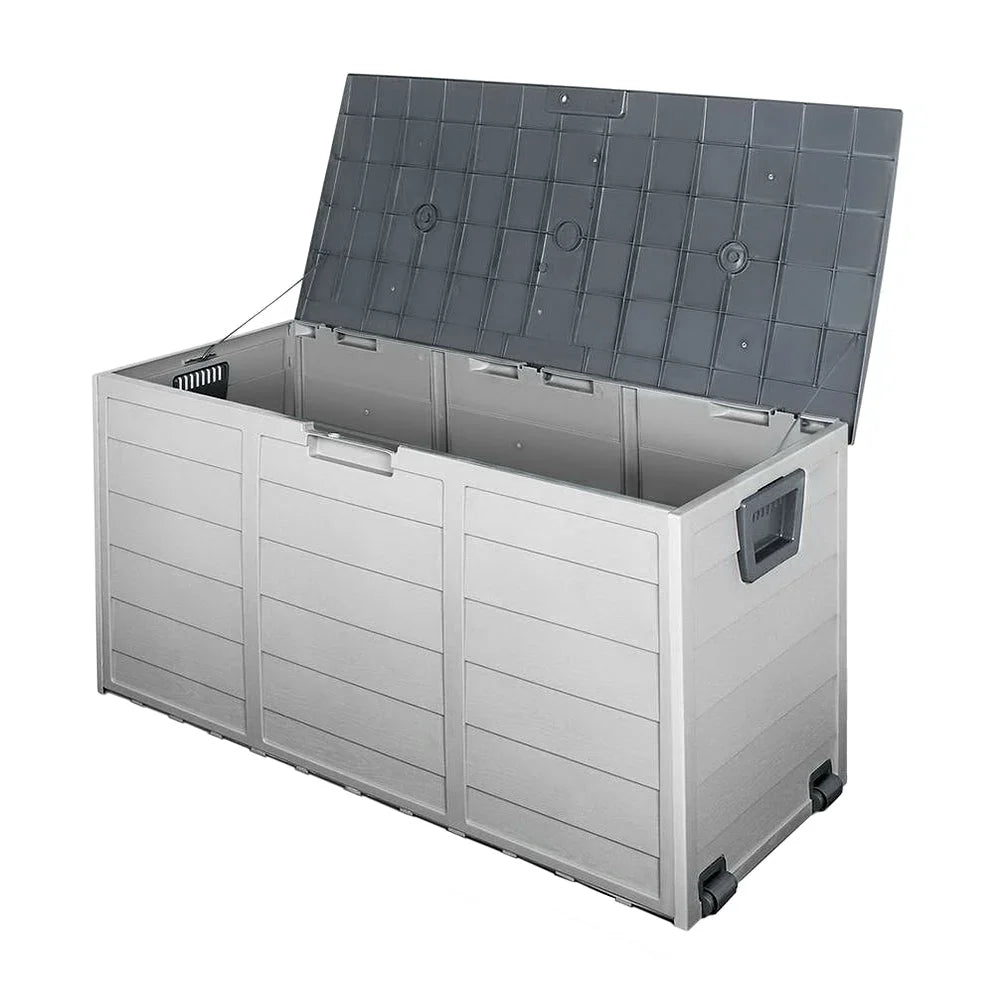 Outdoor Storage Box 290L - Grey - Garden Furniture