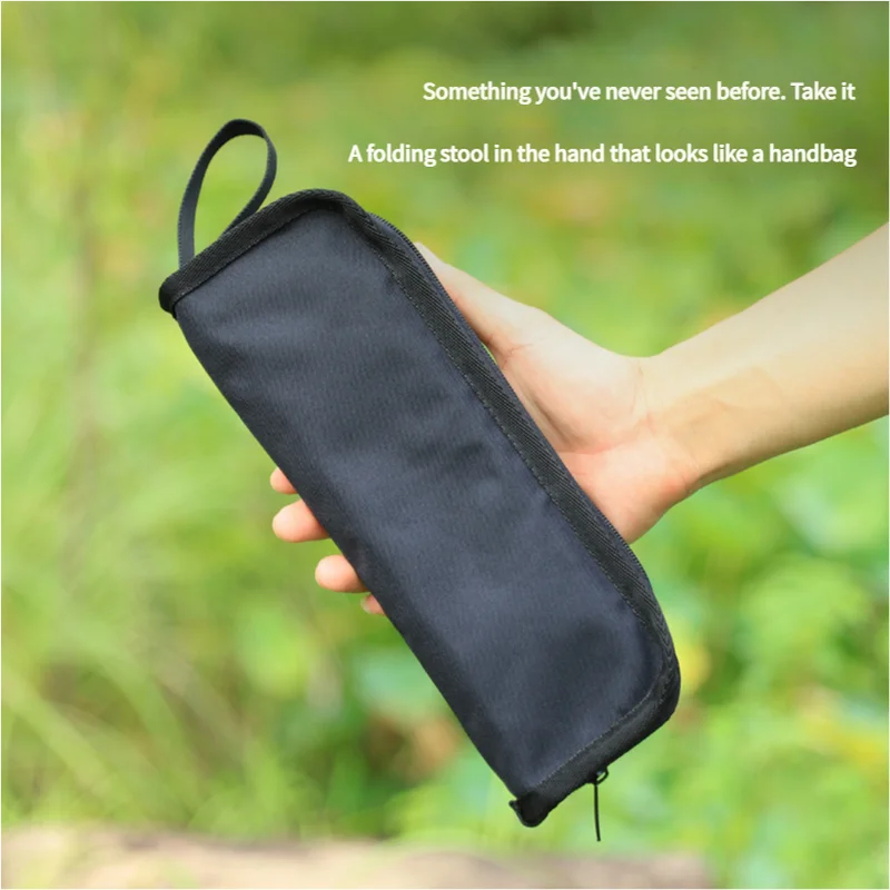 Outdoor Ultralight Folding Camping Chair - Black - Outdoor