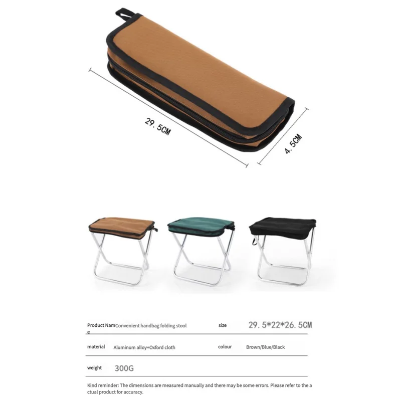 Outdoor Ultralight Folding Camping Chair - Dark Green