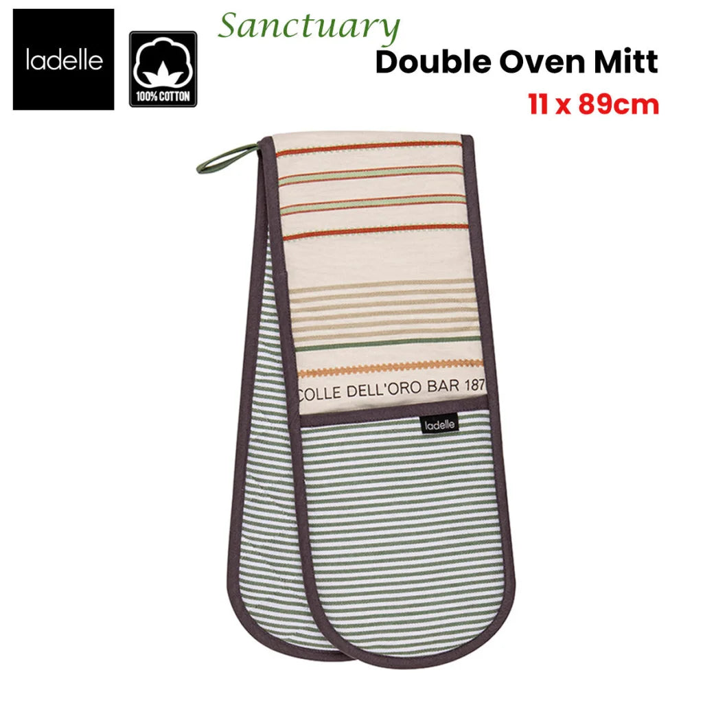 Oven Mitt Ladelle Sanctuary Cream Double 17 x 89 cm - Home