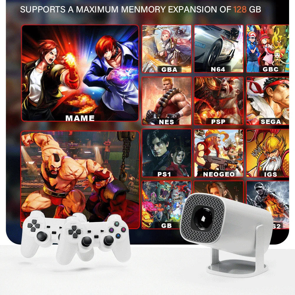 P30 Max 4K Ultra HD Projector with 3D Gaming - Includes 2
