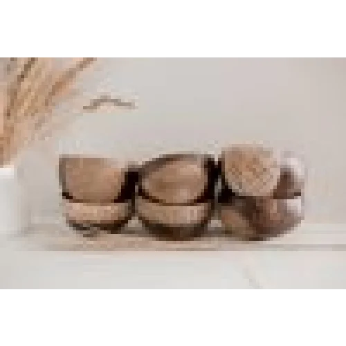 Patterned Coco Rice Bowls Set of 6