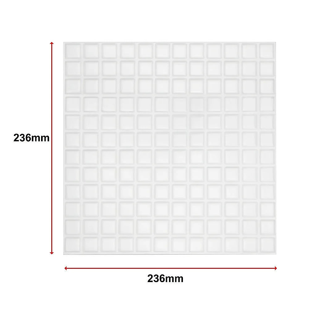 Peel and Stick Wall Tile 3D Stereoscopic Crystal White