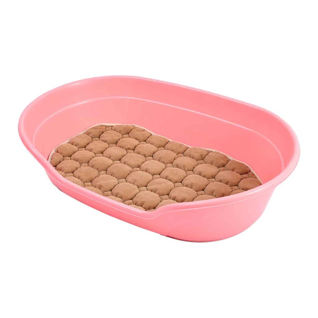 Pet Bed Medium Plastic Dog Bedding Sleeping Resting