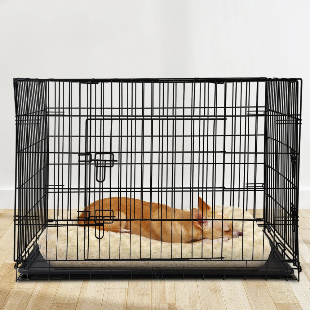 Pet Cage 42in Black - Dog Supplies