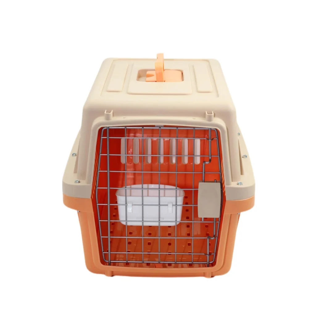 Pet Carrier Small Dog Cat Airline Crate with Bowl & Tray
