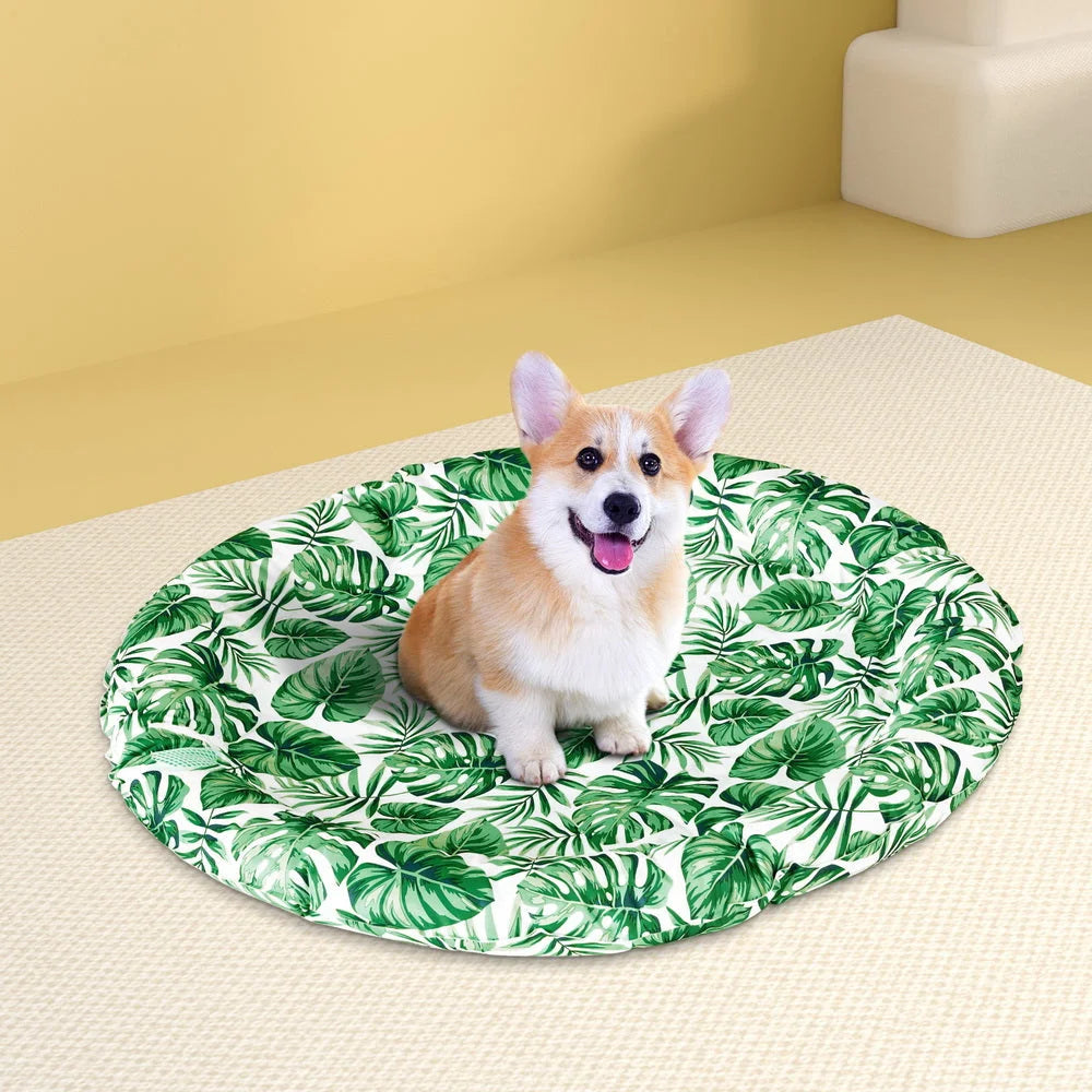 Pet Cooling Mat Gel Self-Cool Dog Cat Puppy Pad Large Round