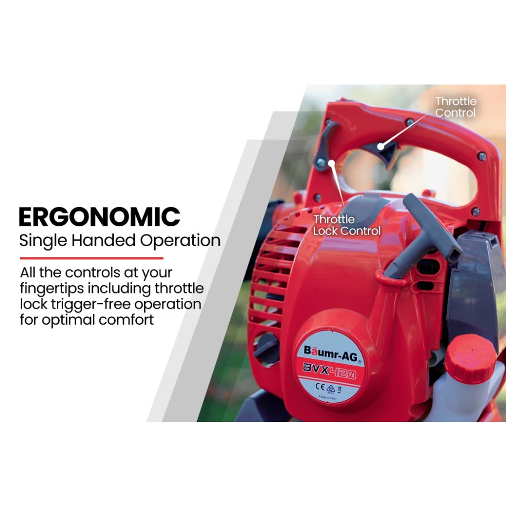 Petrol Leaf Blower Vacuum 4-Stroke Baumr-AG - Commercial