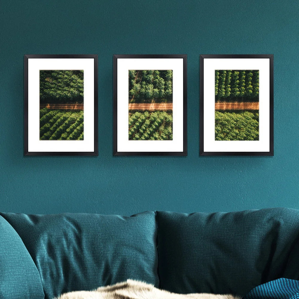 Photo Frame Set (3pcs) A3 Wall Decor Black - DIY