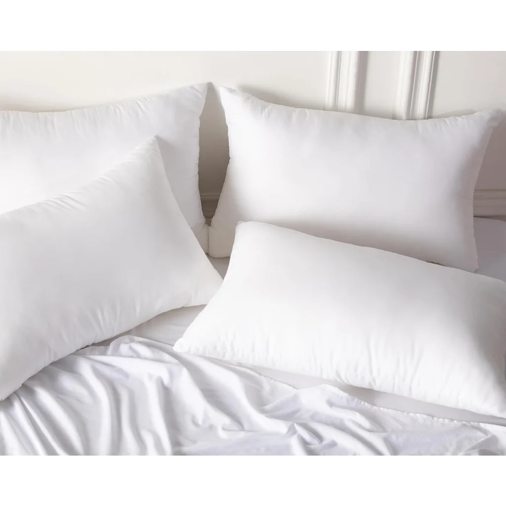 Pillows 4 Pack Luxury Plush Down Microfibre Medium Firm