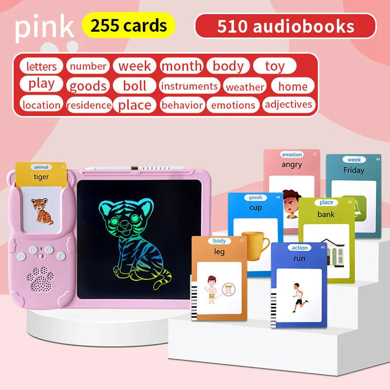 Pink (255 cards pure English) Kids Interactive Early