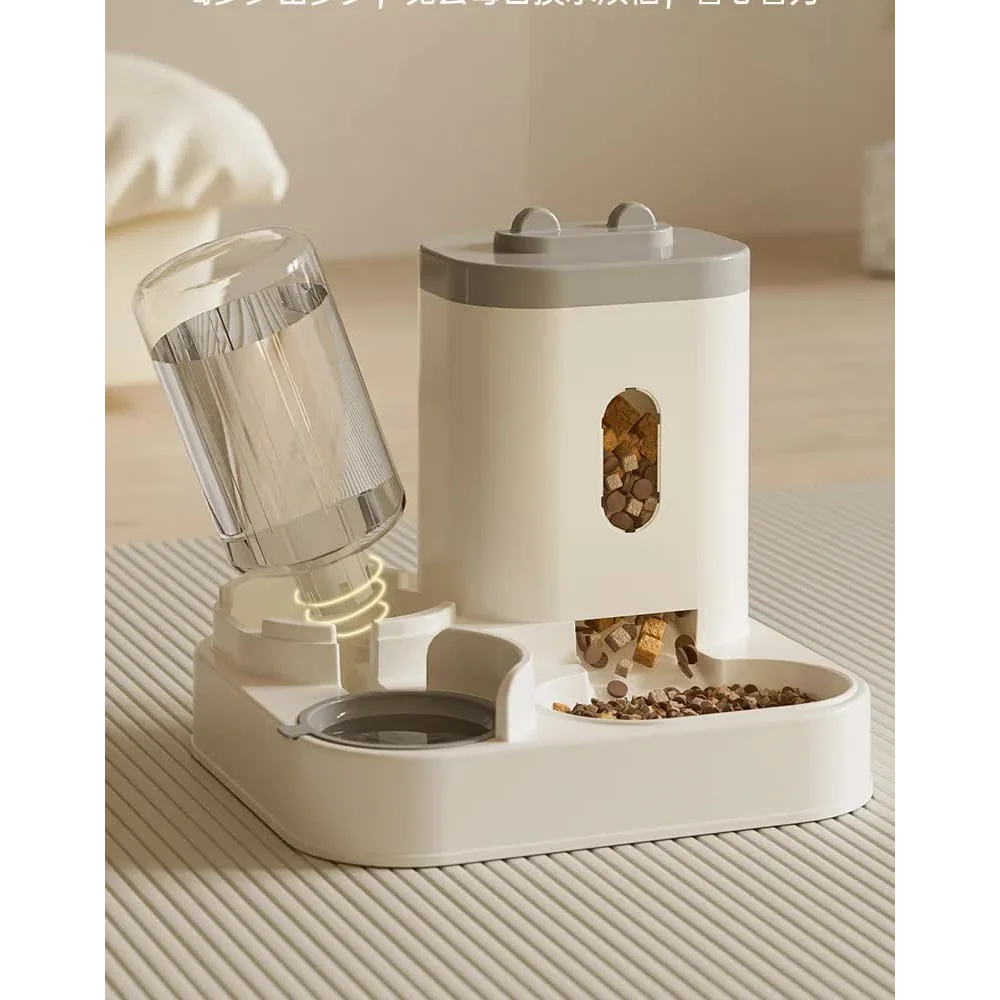 Pink Automatic Pet Feeder and Water Dispenser - Smart Dog