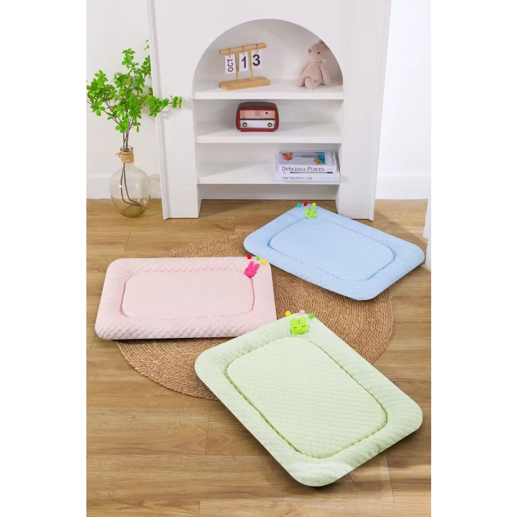 Pink Breathable Cooling Pet Mat - Ice Bean Summer Bed