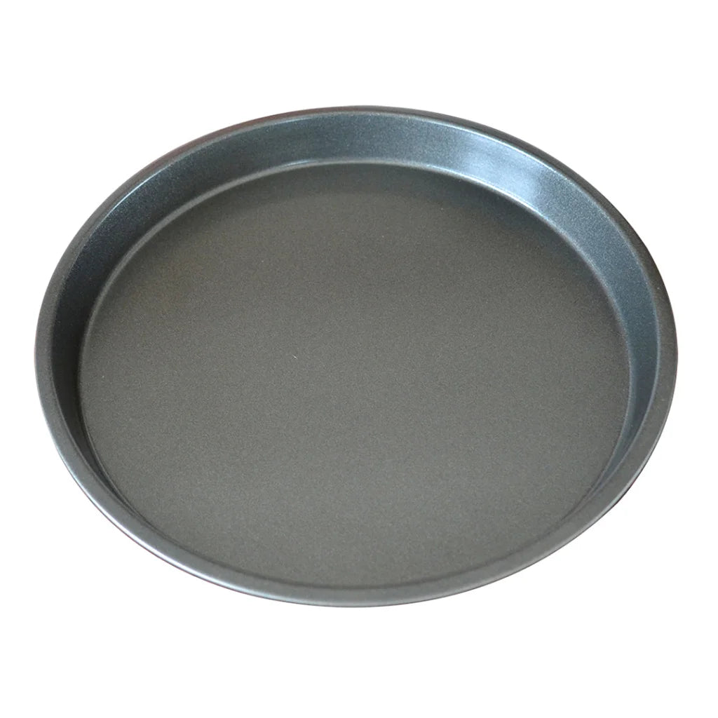 Pizza Tray Set Premium Round Black Steel Non-Stick Oven Baking Plate Pan