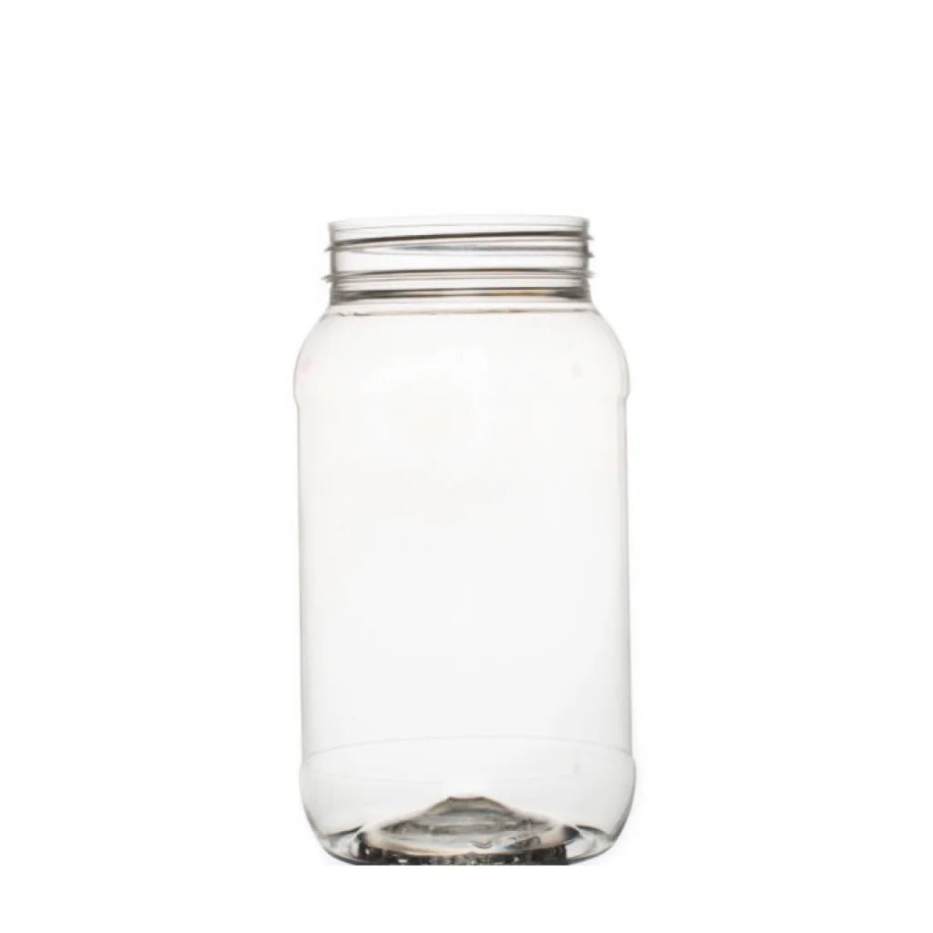 Plastic Honey Jars + Lids 1Kg - 10x Round Clear Food Grade