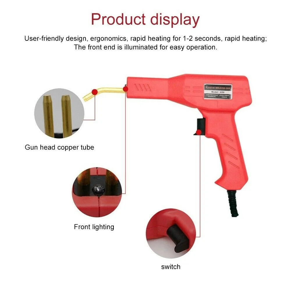 Plastic Welder Handy Garage Repair Welding Tool Kit Hot