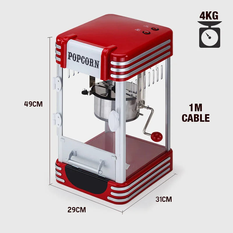Popcorn Machine - Popper Popping Classic Cooker Microwave