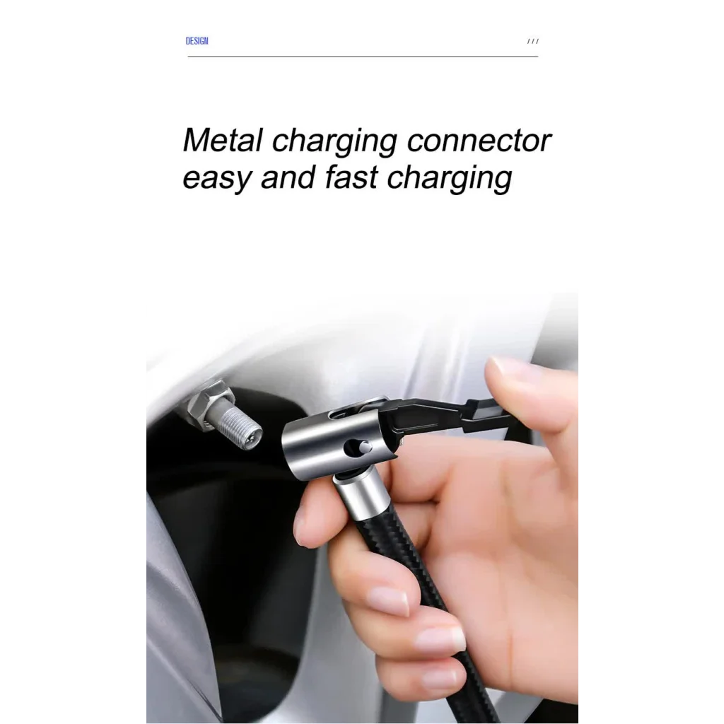 Portable 12V Digital Tire Inflator Air Compressor with LED