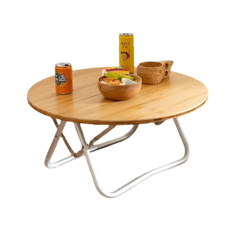 Portable Bamboo Folding Camping Table Lightweight