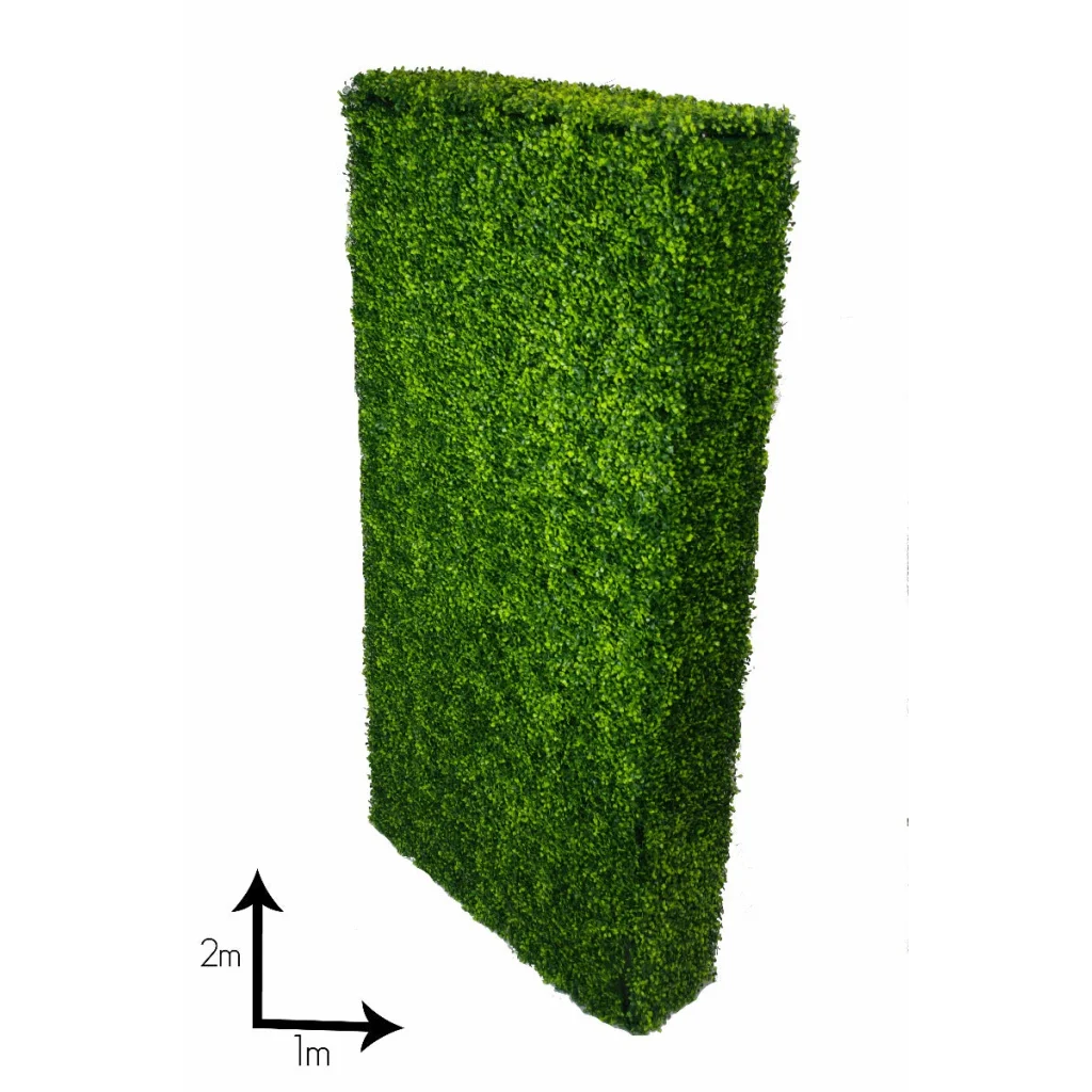 Portable Boxwood Hedges 2x1m, UV Stabilized