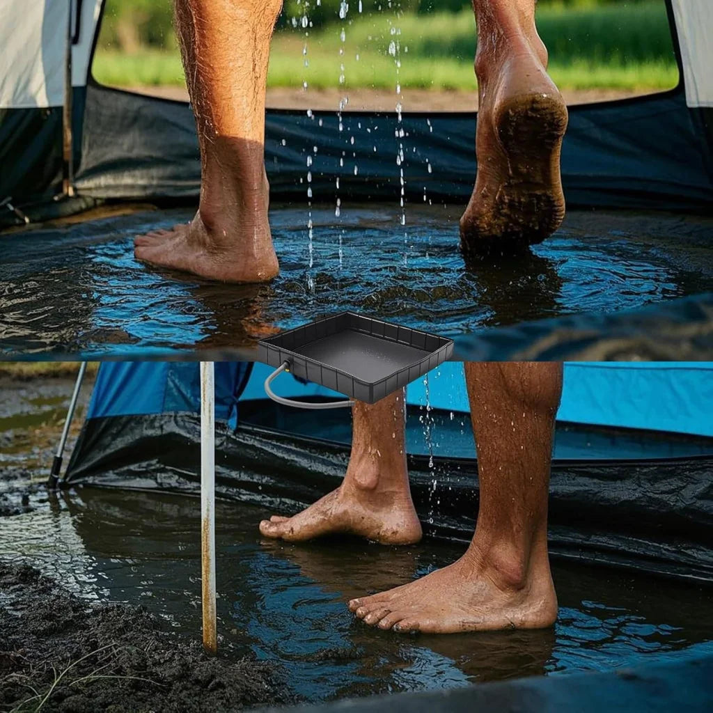Portable Camping Shower Base - Collapsible Water