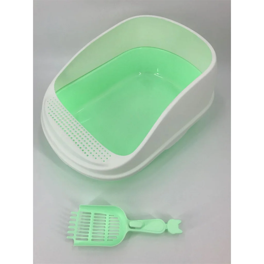 Portable Cat Toilet Litter Box Tray House with Scoop