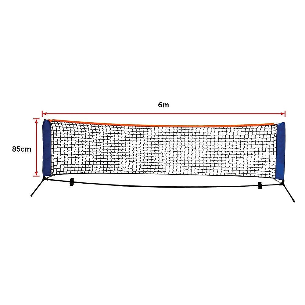 Portable Foldable Mini Tennis Net & Post Set 6 Meters