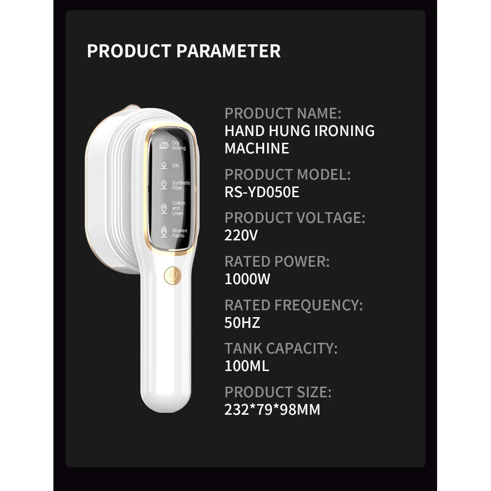 Portable Handheld Garment Steamer & Mini Iron - Smart