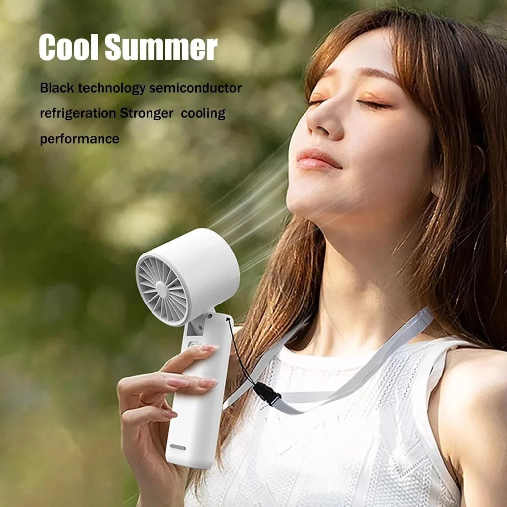 Portable Handheld Turbo Fan with Cooling Tech Digital