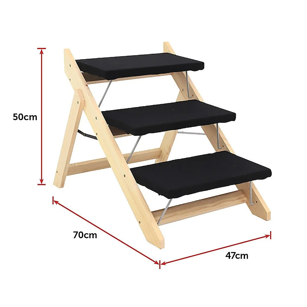 Portable Pet Stairs 3 Steps for Dog Cat - Dog Supplies