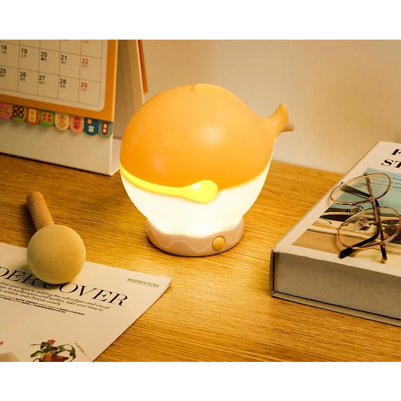 Portable rechargeable tapping control night light- 3-Level