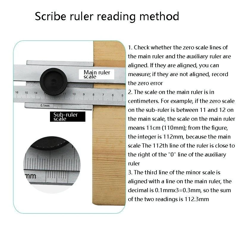 Portable Woodworking Scribing Ruler - 0-200mm - Tools >