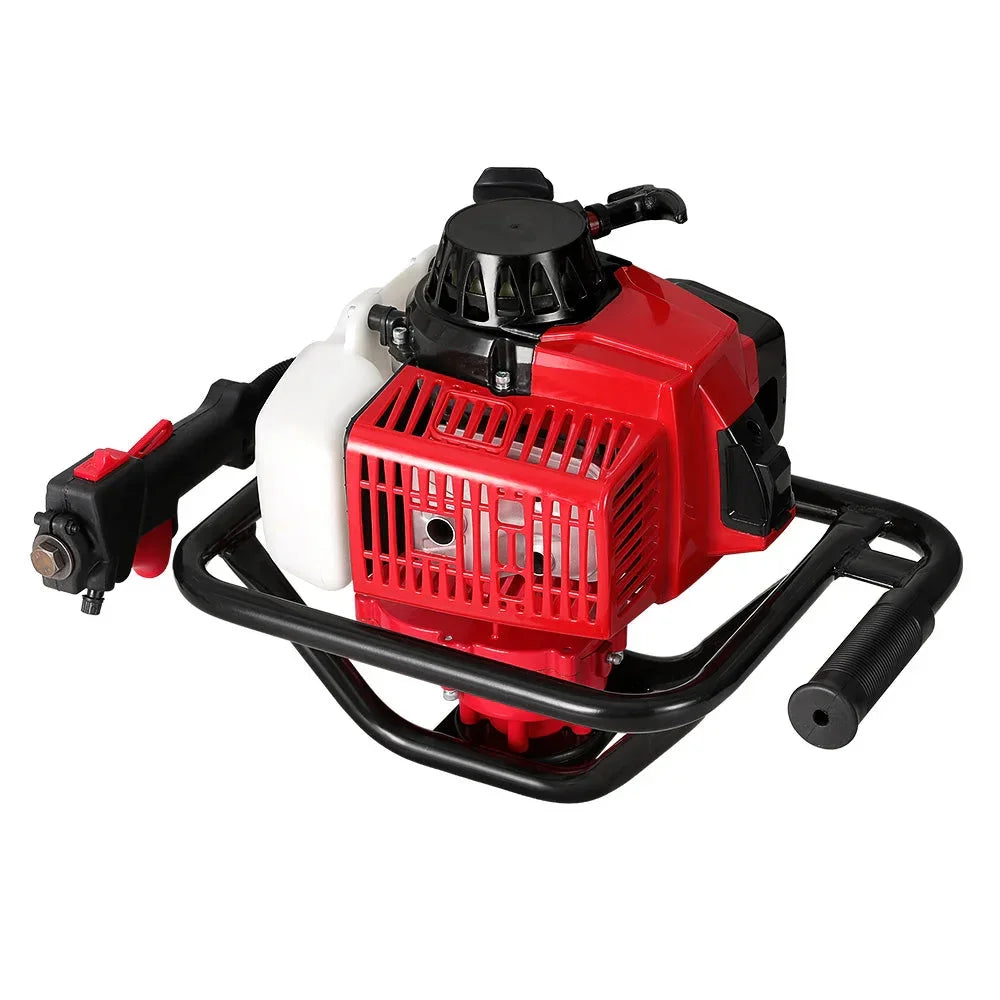 Post Hole Digger 63CC Motor Only Engine Petrol - Red