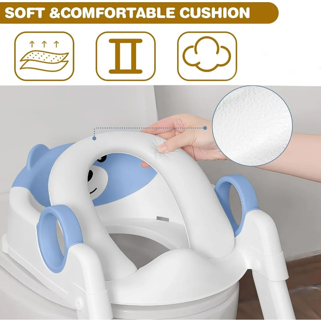 Potty Training Seat Ladder Kids Boys Girls Blue - Baby &