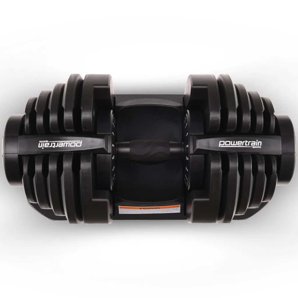 Powertrain 1x 40kg Adjustable Dumbbell - Sports & Fitness >