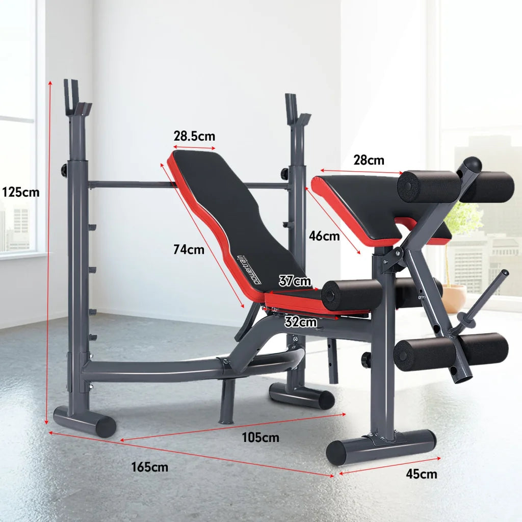 Powertrain Adjustable Weight Bench Home Gym Bench Press
