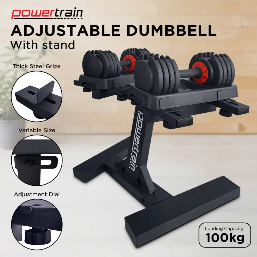 Powertrain GEN2 Pro Adjustable Dumbbell Set - 2 x 25kg