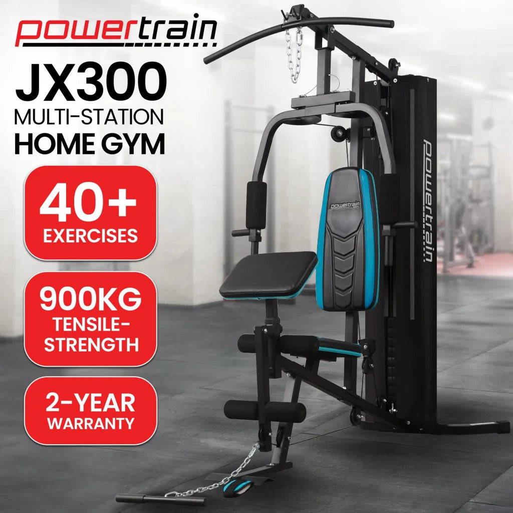 Powertrain JX-300 Multi Station Home Gym 44kg Weight Stack