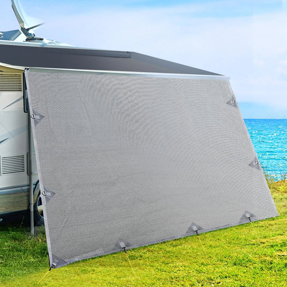 Privacy Screen 4.0M Roll Out Awning End Wall Side Sun Shade