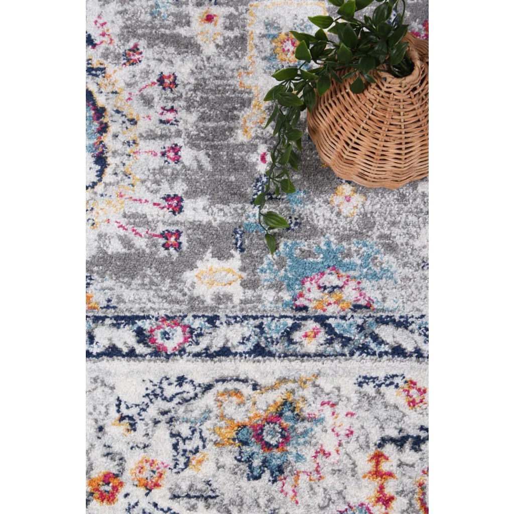 Grey cream 80x300 rug for floor styling