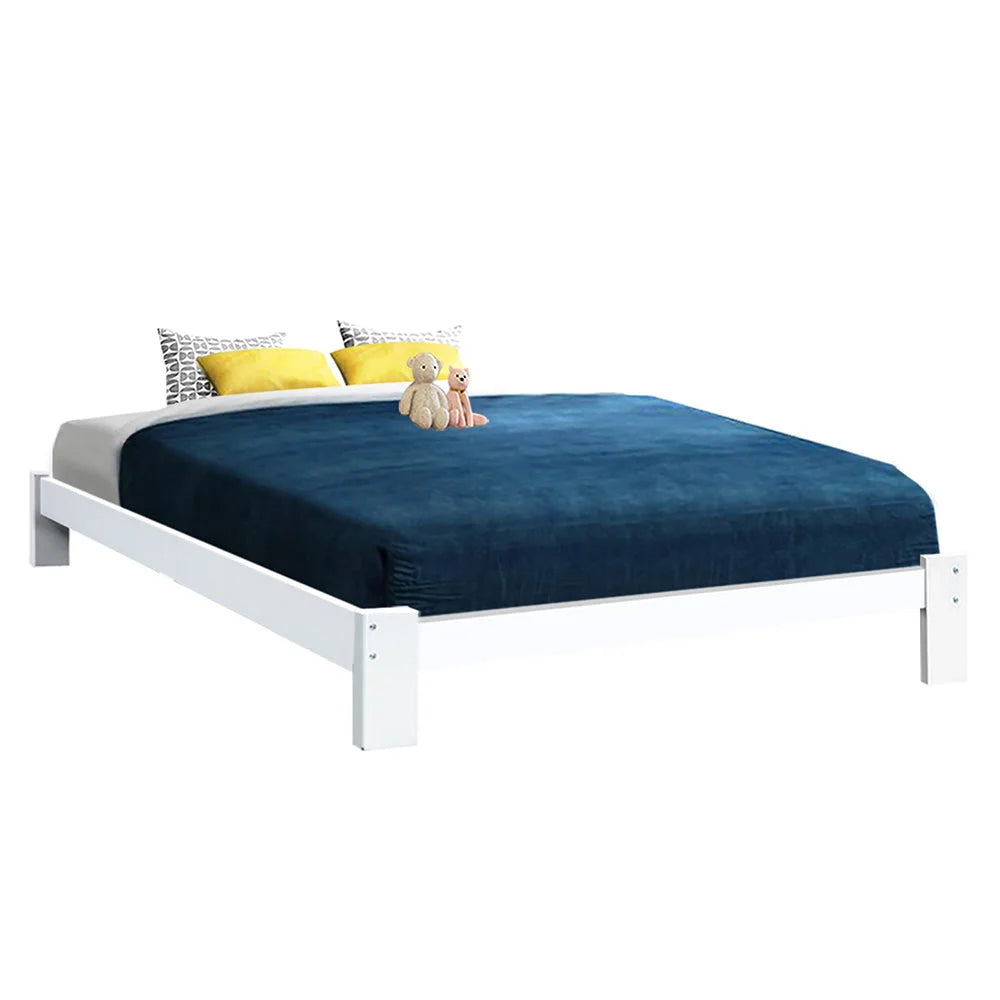 Queen Wooden Bed Base Frame Size Timber Foundation Mattress