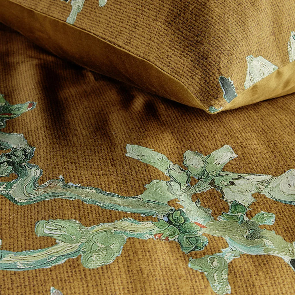 Quilt Cover Set Bedding House Blossoming Ochre Cotton